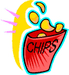 cartoon of potato chips