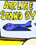 airline cartoon link; thumb of standby sign