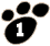 dog paw, 1