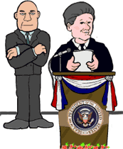 Drawing of bill clinton