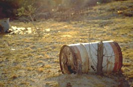 picture of a barrel of toxic waste