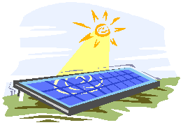 cartoon drawing of a solar panel