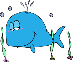 cartoon of a whale