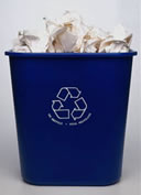 picture of paper recycling receptacle