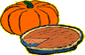 graphic image of pumpkin and pumpkin pie