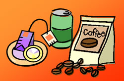 graphic of coffee, tea, and soda