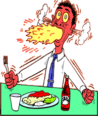 Featured image of post Eating Spicy Food Cartoon Other spicy foods like wasabi ginger and even black pepper get their spiciness from different compounds says chris gulgas a chemistry professor who researches spicy