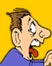 Diet Cartoon link; thumb of scared man