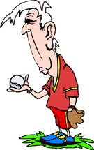 graphic of old-timer holding baseball