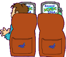 funny cartoon of passenger on airplane sitting next to an alien