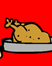 Chicken Cartoon link; thumb of chicken on a platter