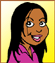 cartoon image of black woman dieter