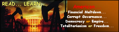 A few Grinning Planet picks of worthy books about the financial meltdown, American empire, democracy, and the dangers of totalitarian rule (on Amazon.com)