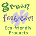 Green Feet dot com - Eco-friendly products for everyday living - clearance sale; opens in new window