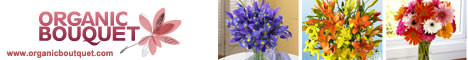 send organic flowers via Organic Bouquet; opens in new window