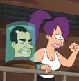 Nixon's head and Leela