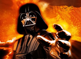 MP3 News link; image of Darth Vader; feature story is FEEL THE POWER OF THE FED