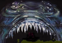 image of nasty looking parasite mouth; feature story is THE PARASITE CLASS AND THE SPECULATIVE ECONOMY