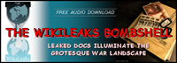 image of secret dossier; feature story is THE WIKILEAKS BOMBSHELL - LEAKED DOCS ILLUMINATE THE GROTESQUE WAR LANDSCAPE