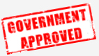 picture of stamp that says government approved