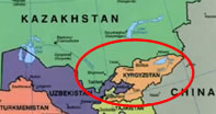 Kyrgyzstan/Asia map