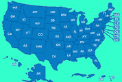 graphic map of U S