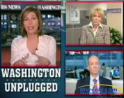 swine flu hype video link; thumb of graphic collage of Sharyl Attkisson, Bernadine Healy, and Joseph Mercola