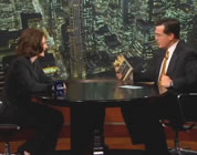 funny technology video link; thumb of Sherry Turkle and Stephen Colbert