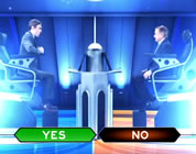funny game show video link; thumb of Regis Philbin and player sitting on stage of game show