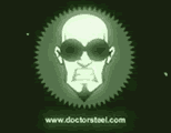 funny aliens video link; thumb of cartoon image of doctor steel