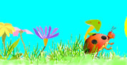 graphic of an insect among flowers; click to go to interactive site; opens in new window