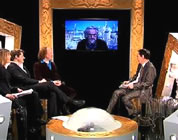 photo of Max Keiser and guests on show set