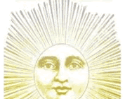 safe sun video link; thumb of graphic of sunburst with face