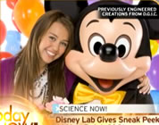 disney satire link; thumb of child start posing for photo with mickey mouse