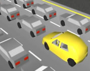 funny traffic video link; thumb of graphic image of cars in traffic jam