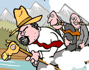 graphic from the animated cartoon Pombo Posse