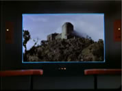 image of Camelot castle on Star Trek screen; link for funny video; opens in new window