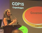 peak oil and climate change videos link; thumb of Polly Higgins and slides