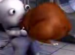 animated image of bunny with a roasted turkey; click to see video on YouTube