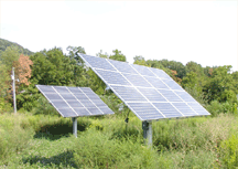 two solar panels
